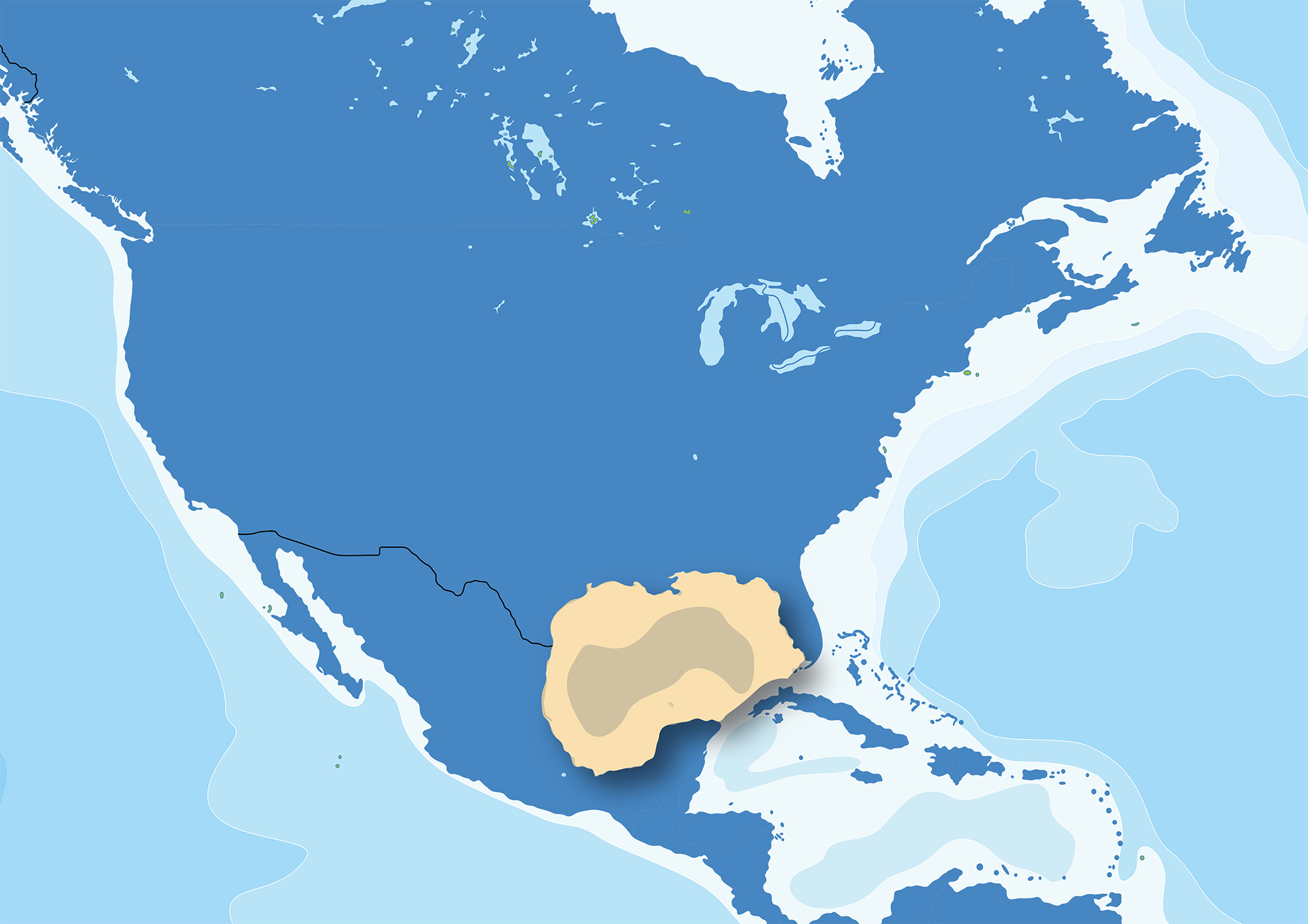 Map of Gulf of Mexico region