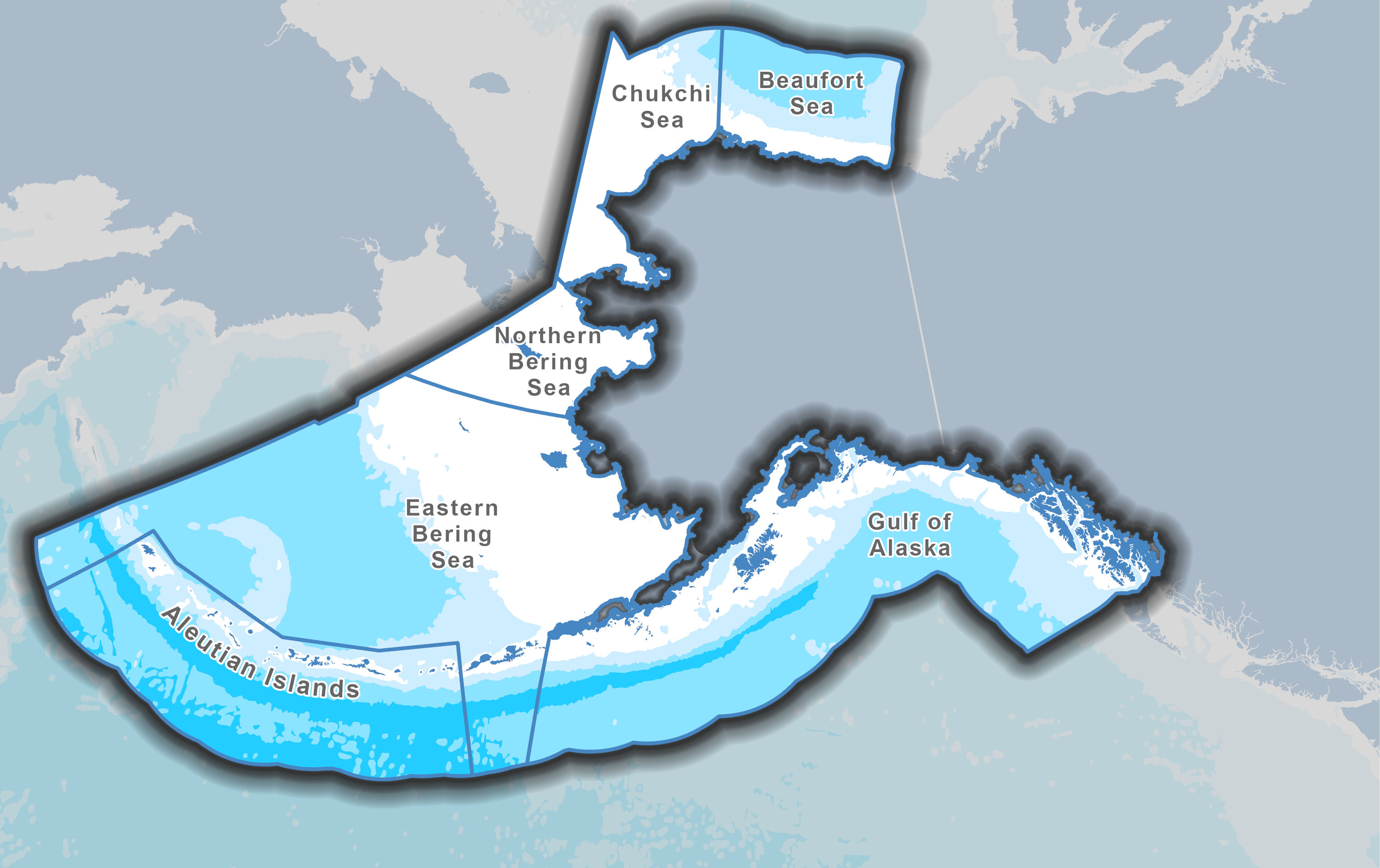 map of Alaska LME