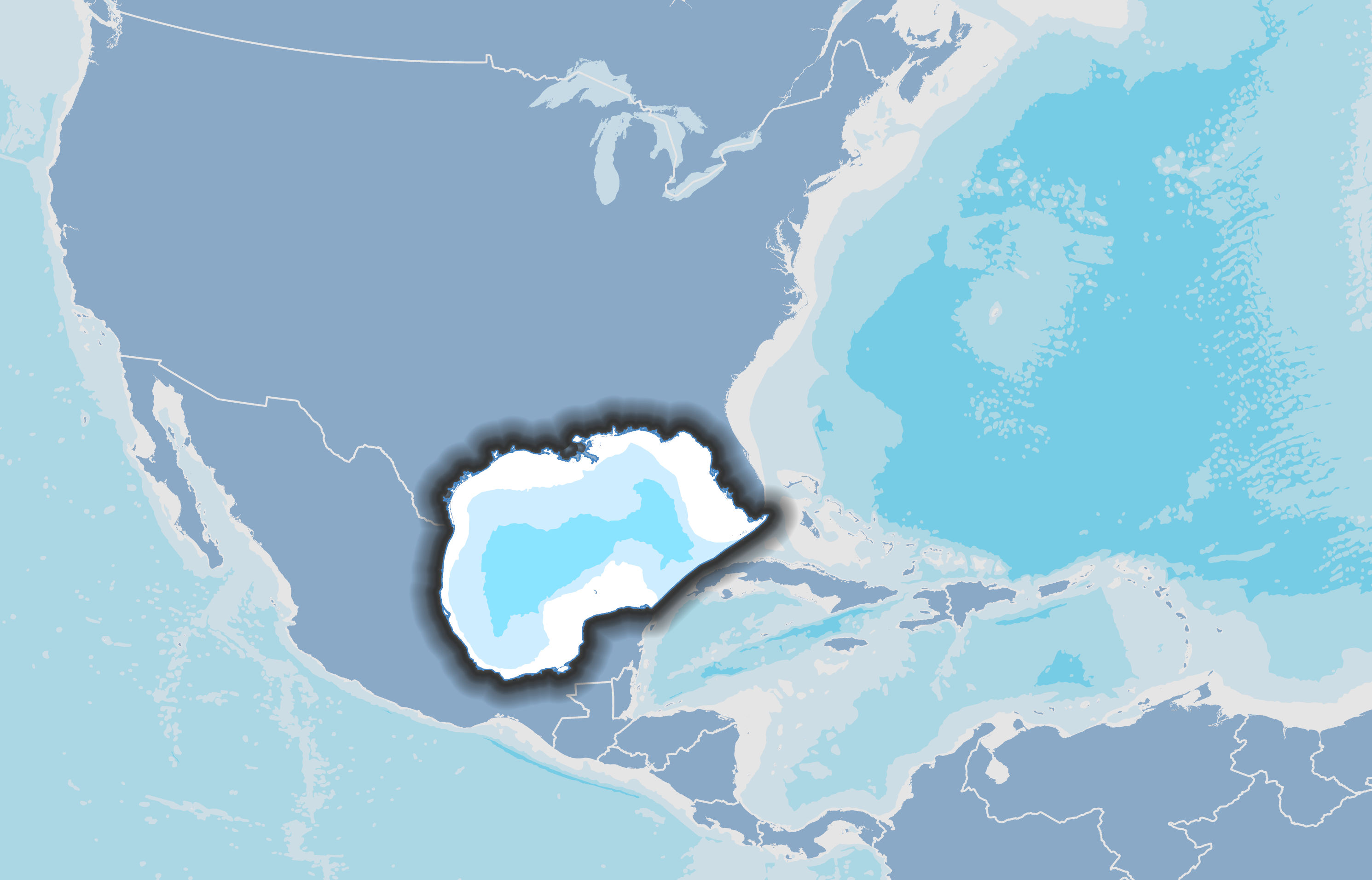 Map of Gulf of Mexico region